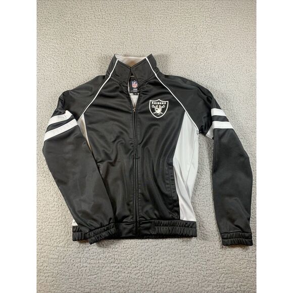 NFL Team Apparel Las Vegas Raiders Hoodie Jacket Womens M GIII Performance - Picture 1 of 7